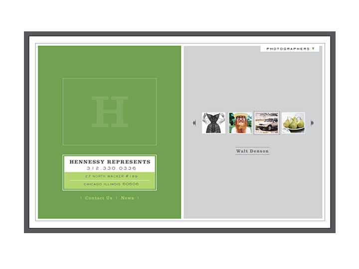 Portfolio Website — website for Hennessy Representatives, image 1 of 4